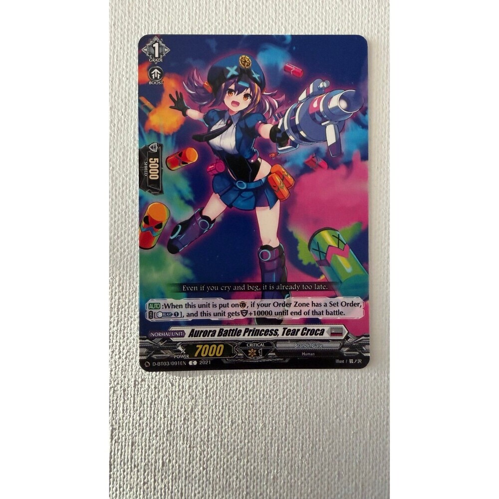 Aurora BatAurora Battle Princess, Tear Croca - D-BT03/091EN - 2021 - Single Card